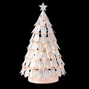 All Aglow Medium White Christmas Tree